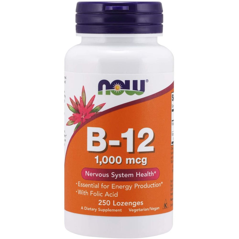<b>나우푸드 비타민B12</b> 1000mcg 활성형 엽산 250로젠지 판토텐산