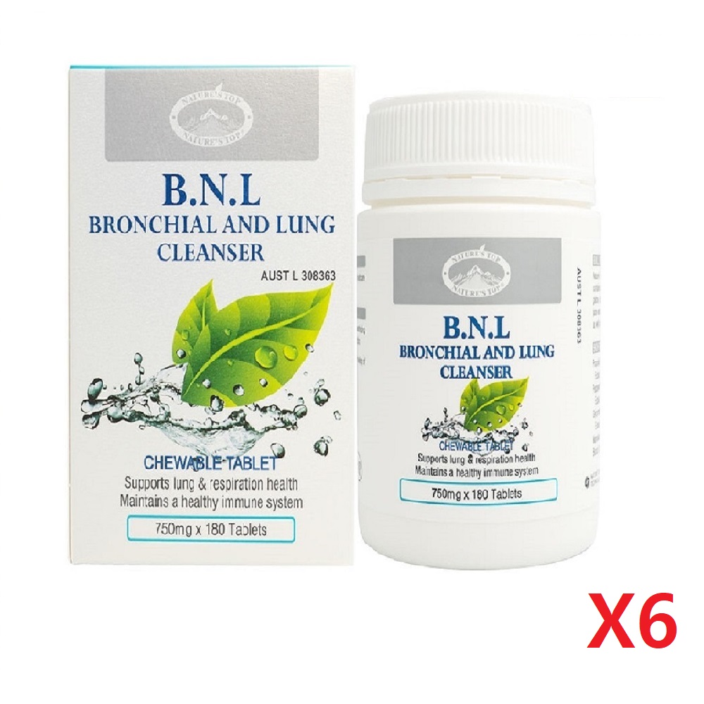 호주 네이쳐스탑 BNL 클렌져(기관지.폐)750mg 180정-6개