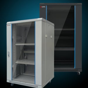 허브랙 HUBRACK H1200 D800 W600 25U 높이1200mm 그레이/블랙