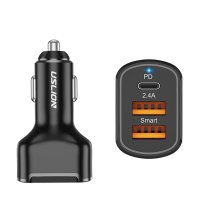 인프리 차량용 듀얼포트 초고속 시가 멀티잭 CLA6 C타입+2.4A USB 2포트