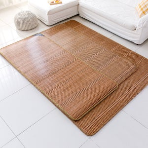 한일의료기 국내생산 대자리 매트 대나무자리 여름 거실 침대 대나무 돗자리 우드 90X200