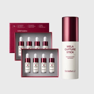동국제약 센텔리안24 엑스퍼트 마데카 멜라캡처 앰플Rx (7ml x 4개) x 2박스 + 멜라캡처 스틱 10g / 기미 잡티 멜라닌 주름 개선에 도움 마데카멜라캡쳐앰플