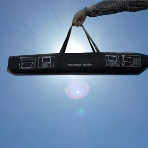 캠핑 빔스크린 100인치 휴대용 스탠드 스크린 가정용