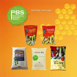 피비에스 PBS 미원당 비정제설탕 과일청 비정제원당 케인슈가