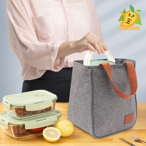 리벨리 방수 보온 보냉 도시락가방 직장인 아이 이유식 아이스 도트백 6L