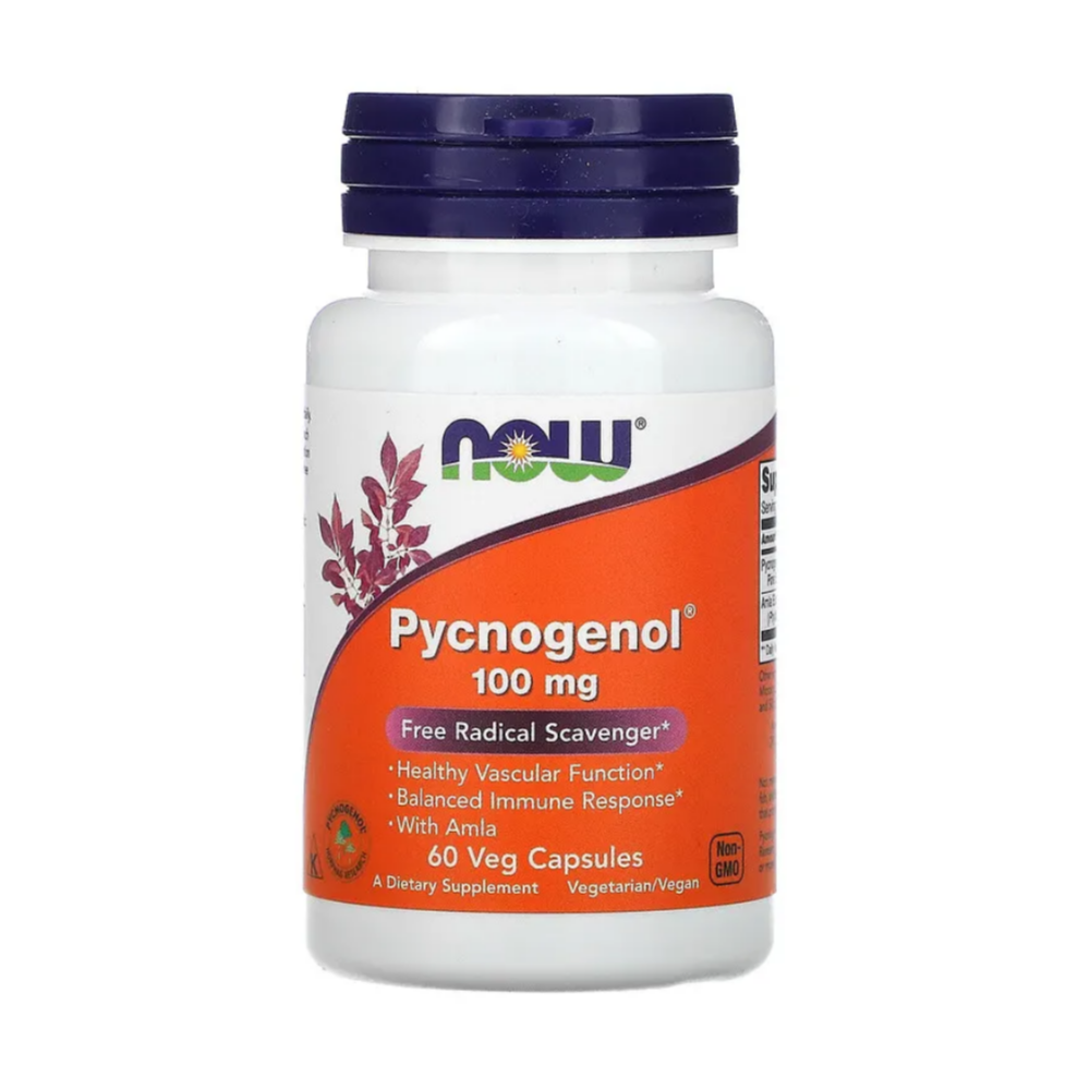나우푸드 피크노제놀 100mg 호팍사 <b>프랑스해안송</b>껍질 추출물 Pycnogenol 60캡슐