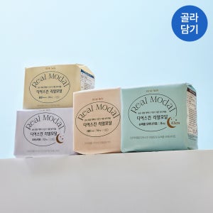[+4P 증정] 디어스킨 리얼모달 생리대 중형 2+2팩
