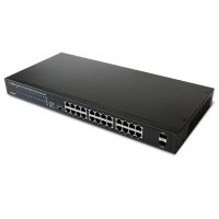 솔텍 POE 24포트 렉마운트 기가비트 스위치 허브 SFP 2슬롯 SFC524HP