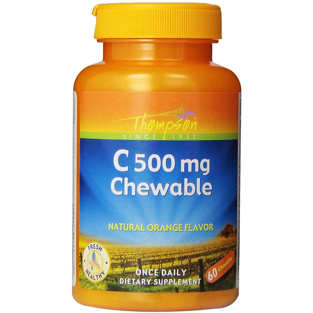 <b>톰슨 비타민C</b> 500mg 오렌지 60츄어블 2병 빠른직구
