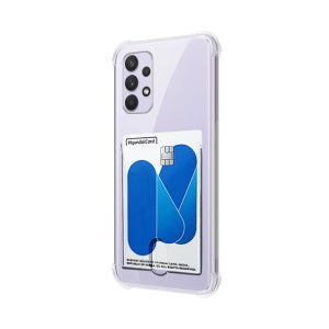 카드수납 범퍼 실리콘 탱크 포켓 젤리 케이스 투명, 갤럭시A72