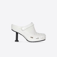 발렌시아가 슬리퍼 Balenciaga Womens Crocs™ Madame 80mm in White 677390W1S8E9000