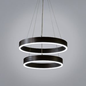 런던라이팅 이클립스 2등(400,500파이) 블랙브라운 원형 링 펜던트 조명 식탁등