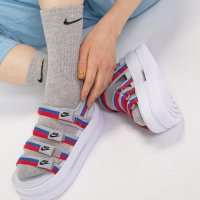 NIKE 나이키 아이콘 클래식 여성 남성 통굽 샌들 슬리퍼 실버 레드 블루