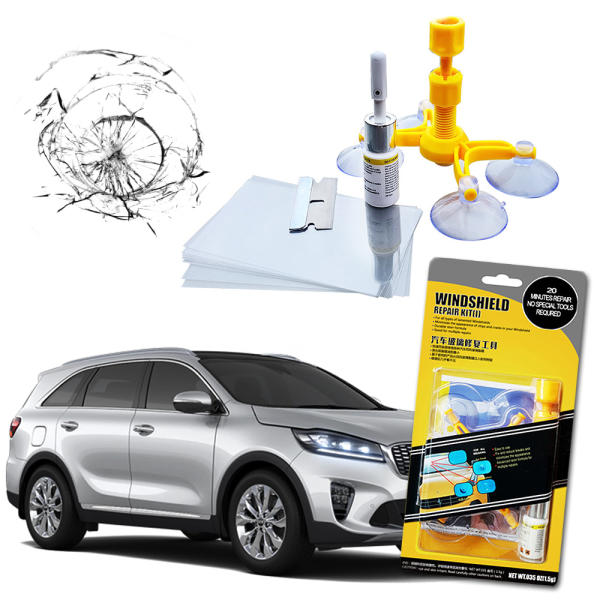 유리복원액 자동차앞유리돌빵 수리 스톤칩 복원제 크랙복구세트