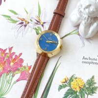 [Josmar] Blue dial wind-up watch