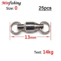 물고기 반지 Minfishing 10 25 pcs 슈퍼 강한 볼 베어링 롤링 회전 이중 솔리드 링 바다 낚시 후크 액세서리 127