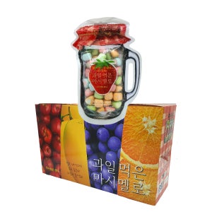과일먹은 마시멜로 70g x 10개입 1통 마시멜로우캔디 과즙젤리
