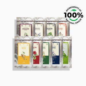 에디쁘 천연헤나가루 5개 세트 허브파우더 택5