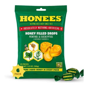 허니스 허니 필드 멘톨 유칼립투스맛 20개입 x 6팩 Honees Menthol