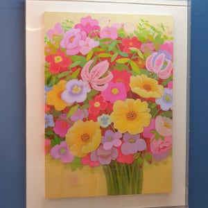 김정숙 캔버스 오일 프린트 - 봄의 노래 I 꽃으로 수를 놓은듯 향기가득한 꽃그림 액자