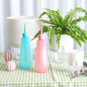 물조리개 소스병 핑크 480ml 화분 물뿌리개
