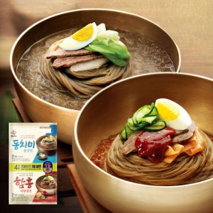 CJ 물냉면 908G+함흥비빔냉면 474.4G (4인분X3봉)