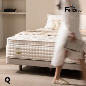 [펠리스침대] 클라우드업 블루 9존 독립스프링 매트리스 Q 퀸