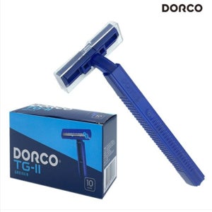 도루코 티지 투 TG-2 휴대용 일회용 면도기 TD708N-BK 2중날 x 10개