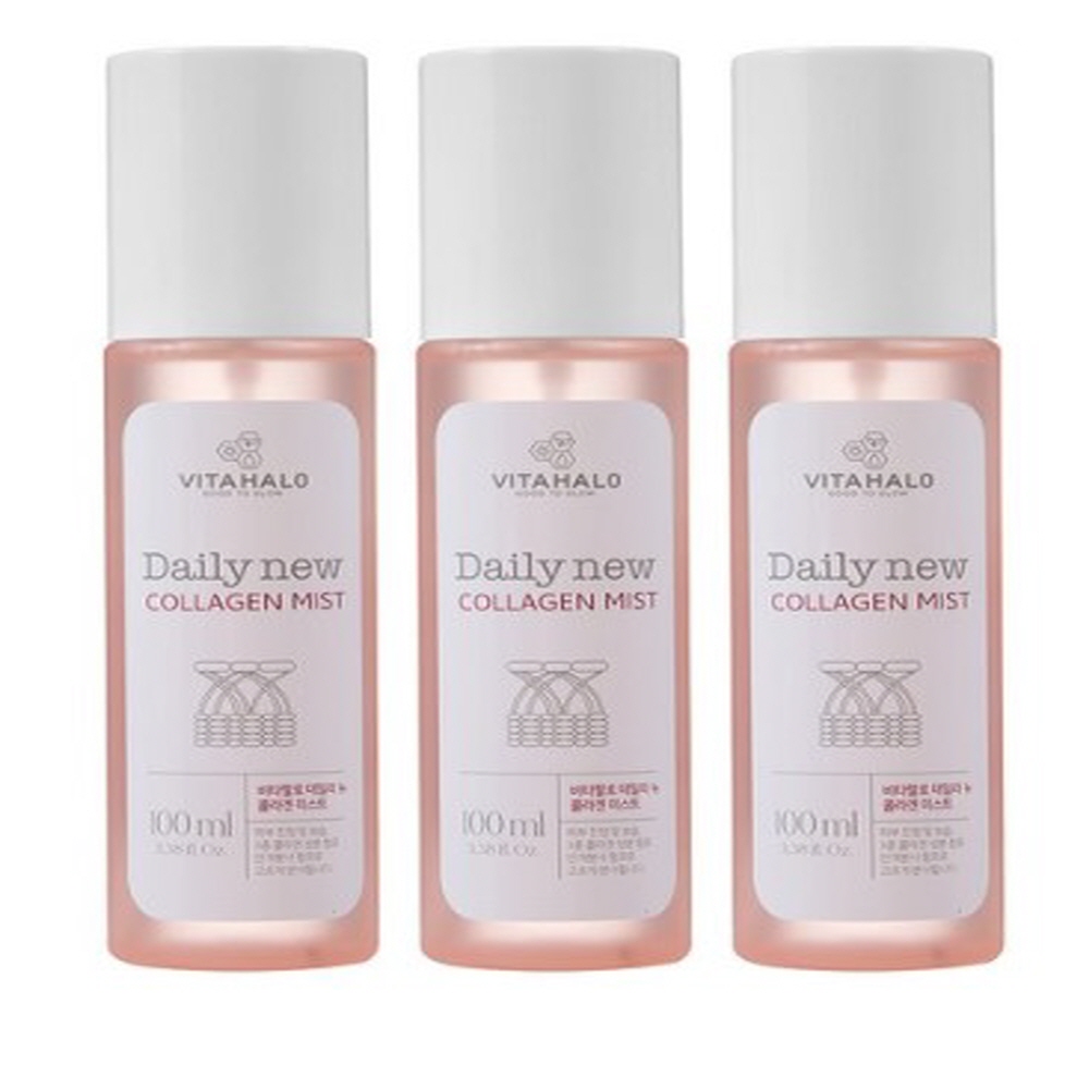<b>비타할로</b> 골드 콜라겐 안개 미스트 100ml x 3개입 x 2세트 (총 6개입)