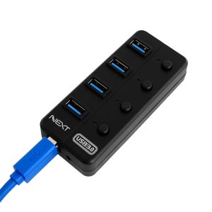 개별스위치 USB3.0 확장4P 무전원 멀티허브 충전 유에스비 포트확장 컴퓨터 PC 노트북