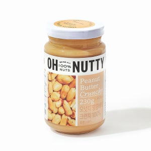 오넛티 땅콩버터 크런치 100% 230g, 1개