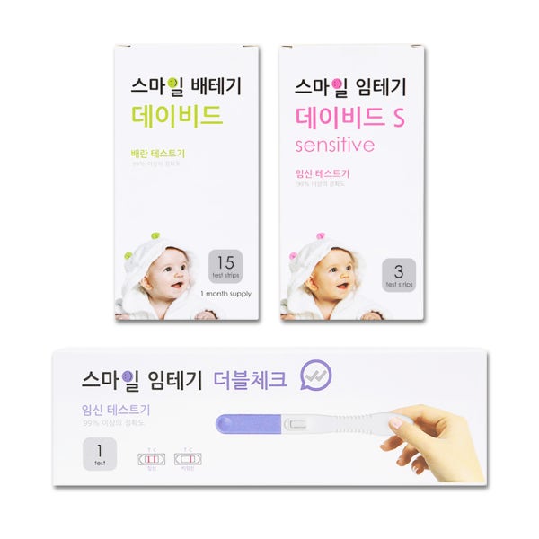 스마일랩 스마일 임신준비 스타트팩(배란테스트기 15개입+임테기 3개입+더블체크)