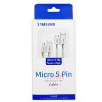 삼성 정품 Micro USB 5핀 고속충전 케이블(2개입) 마이크로5핀케이블