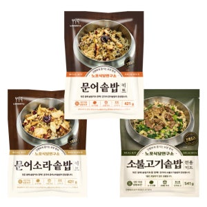 노포식당연구소 보양음식 문어, 문어소라, 소불고기 솥밥 키트 421g