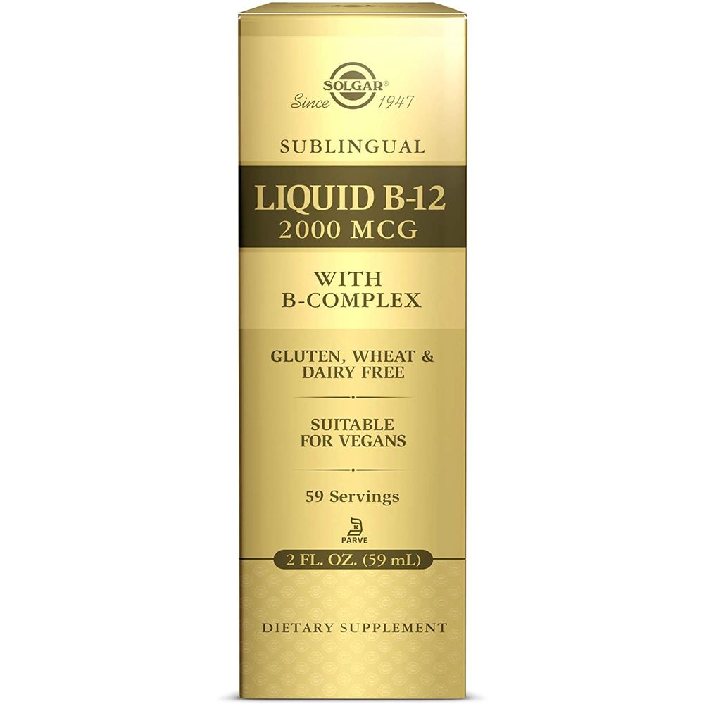 솔가 설하 <b>리퀴드</b> 비타민B12 2000mcg <b>B컴플렉스</b> <b>비건</b> 59ml 판토텐산