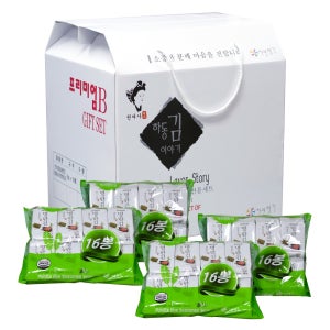 프리미엄B 선물세트 하동녹차명란김 선물세트 64개입, 1개