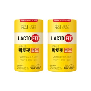 종근당건강 전인화 홈쇼핑 락토핏 라토픽 생유산균 골드 리뉴얼 2통 100일분 프로바이오스틱