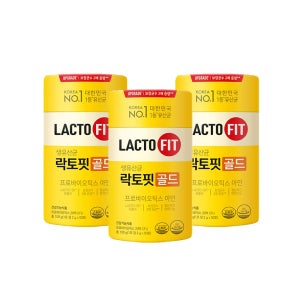 종근당건강 전인화 홈쇼핑 락토핏 라토픽 생유산균 골드 리뉴얼 3통 150일분 프로바이오스틱