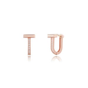 [스톤헨지] U Lock 14K 로즈골드 원터치 귀걸이 F0375 N배송