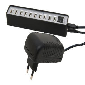 USB2.0 선택 10 6포트 유전원 멀티허브 유에스비 충전 확장 노트북 데스크탑 PC