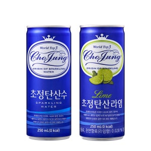 일화 초정탄산(플레인+라임) 250ml x 각30캔 (총 60캔)