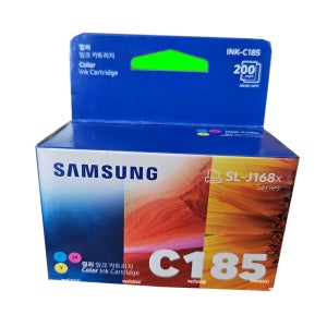 삼성 복합기 SL-J1785W J1785W 정품 칼라 잉크 카트리지 ink-C185