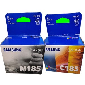 삼성 복합기 SL-J1780W J1780W 정품 검정 칼라 잉크 카트리지 INK-M185 C185 세트구매
