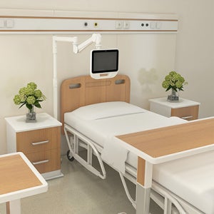 엔산마운트 HA-500S 모니터암 TV스탠드 병원용 관절형 모니터 거치대