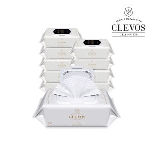 클레보스 유아 아기 신생아 물티슈 대용량 두꺼운 도톰한 엠보싱 이노센트 70매 캡형 20팩