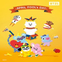 500피스 BT21 방탄 BTS 라인 굿즈 만우절