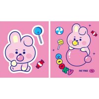 BT21 방탄 BTS 라인 굿즈 젤리 쿠키 2종 데코스티커 보석십자수