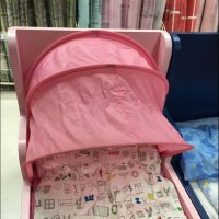 캐노피 이케아 수포드 베드 휘장 차광봉 그린 핑크 접이식 텐트 바람막이 차광동방 국내구입비