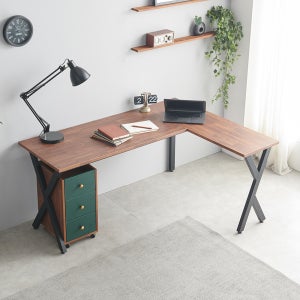 밀리언 1600 ㄱ자 L자 기역자 모서리 컴퓨터 코너형 책상