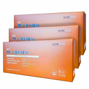 뉴트리코어 NCS 면역엔 그린프로폴리스 1500mg x 60정 x 5병 x 3 15개월분